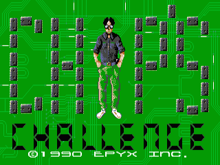 Chip’s Challenge title screen for Amiga